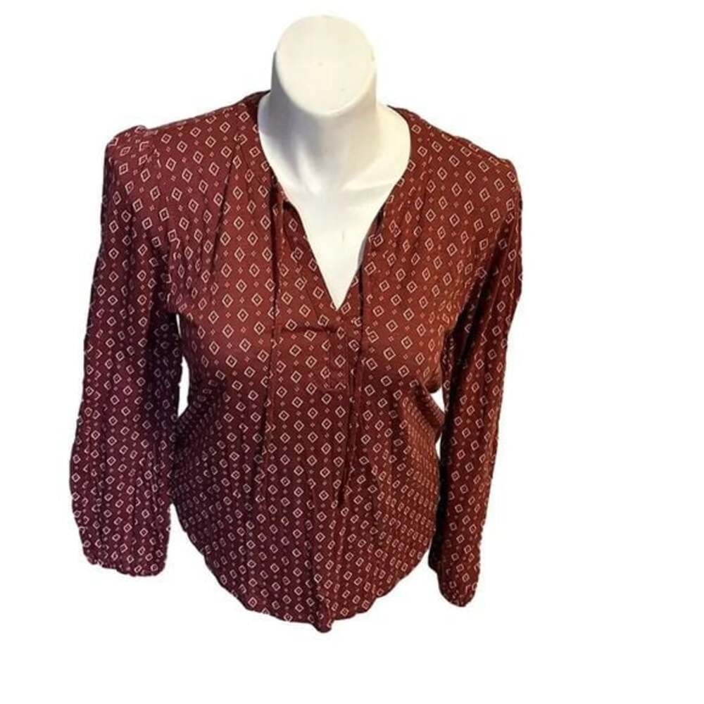 NWT Lucky Brand Printed Top Size Large
